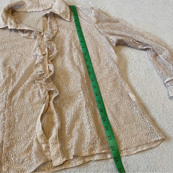 Vintage 90s Ruffle Top - Picture 5 of 6